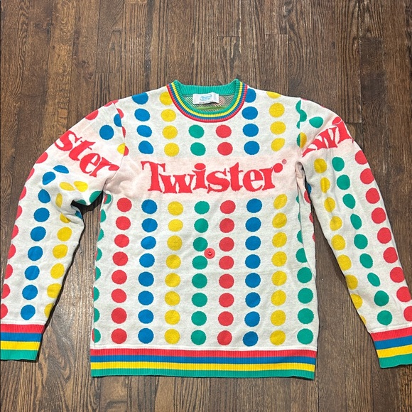 Hasbro Other - Twister Costume Colorful Polka Dot Crewneck Sweater